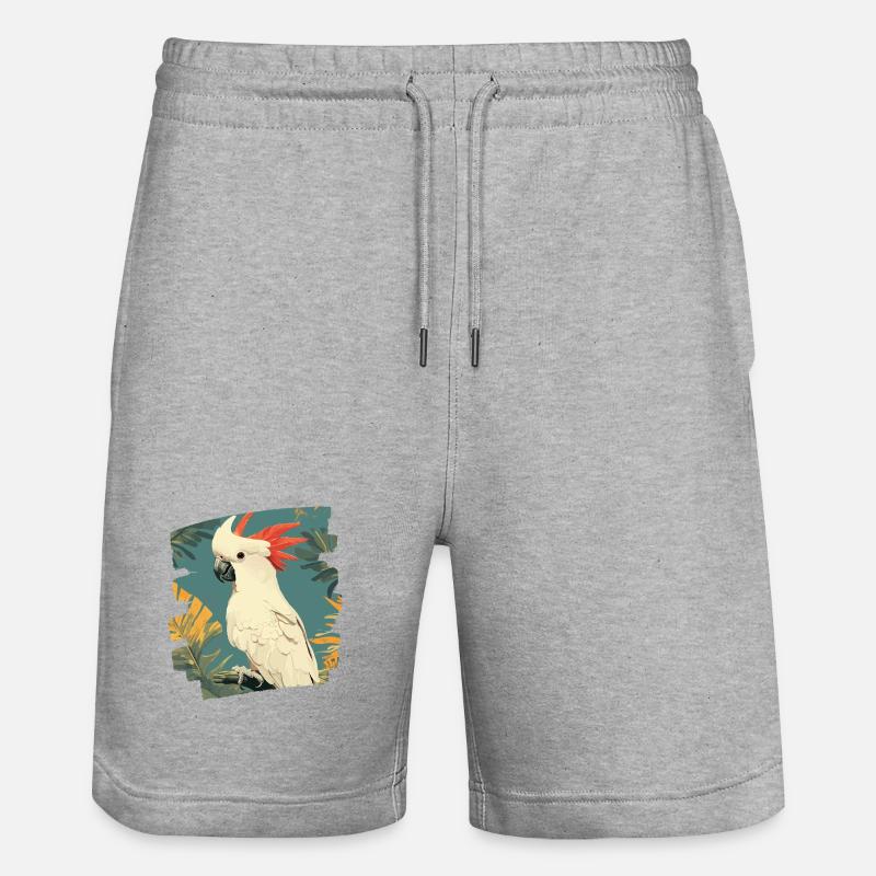 Cacatoès - Short de jogging bio TRAINER Stanley/Stella unisexe - gris chiné