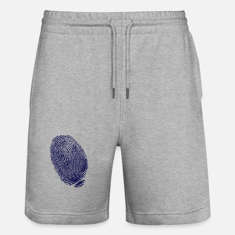 EMPREINTE DIGITALE - Short de jogging bio TRAINER Stanley/Stella unisexe - gris chiné