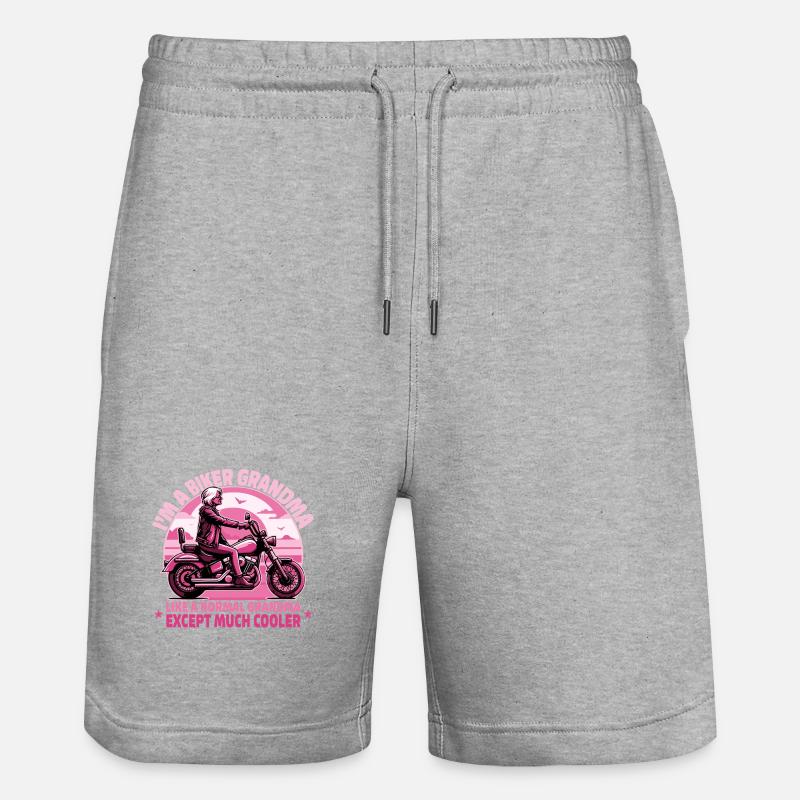 Conception audacieuse de grand-mère cavalière - Short de jogging bio TRAINER Stanley/Stella unisexe - gris chiné