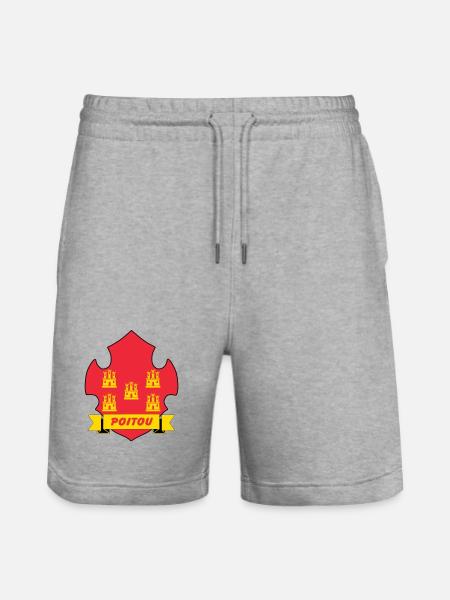 Poitou - Stanley/Stella Trainer Unisex Organic Jogging Shorts - heather grey