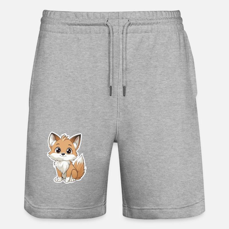 Fuchs - Stanley/Stella Unisex Bio Joggingshorts Trainer  - Grau meliert