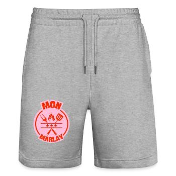 Cooking grill design for mom Marlay - Stanley/Stella Trainer Unisex Organic Jogging Shorts - heather grey - Front - Nik (191cm) & Marisol (170cm)