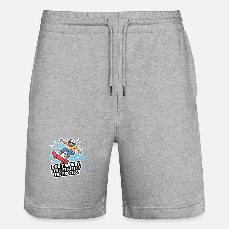 Skateboard Youth Motivation Tee - Short de jogging bio TRAINER Stanley/Stella unisexe - gris chiné