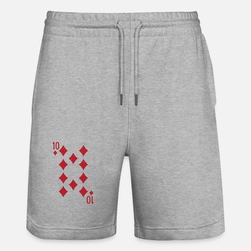 Dix diamants Rami Double Tête - Short de jogging bio TRAINER Stanley/Stella unisexe - gris chiné