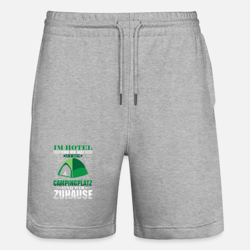 Camper Camping Caravane Dicton - Short de jogging bio TRAINER Stanley/Stella unisexe - gris chiné