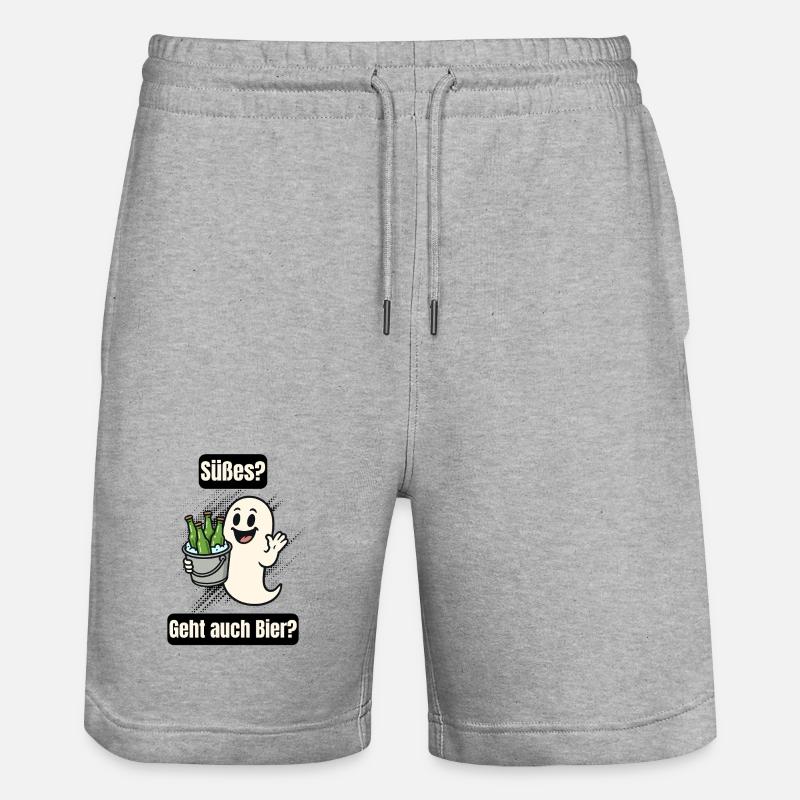 Süßer Geist mit Bier - Short de jogging bio TRAINER Stanley/Stella unisexe - gris chiné