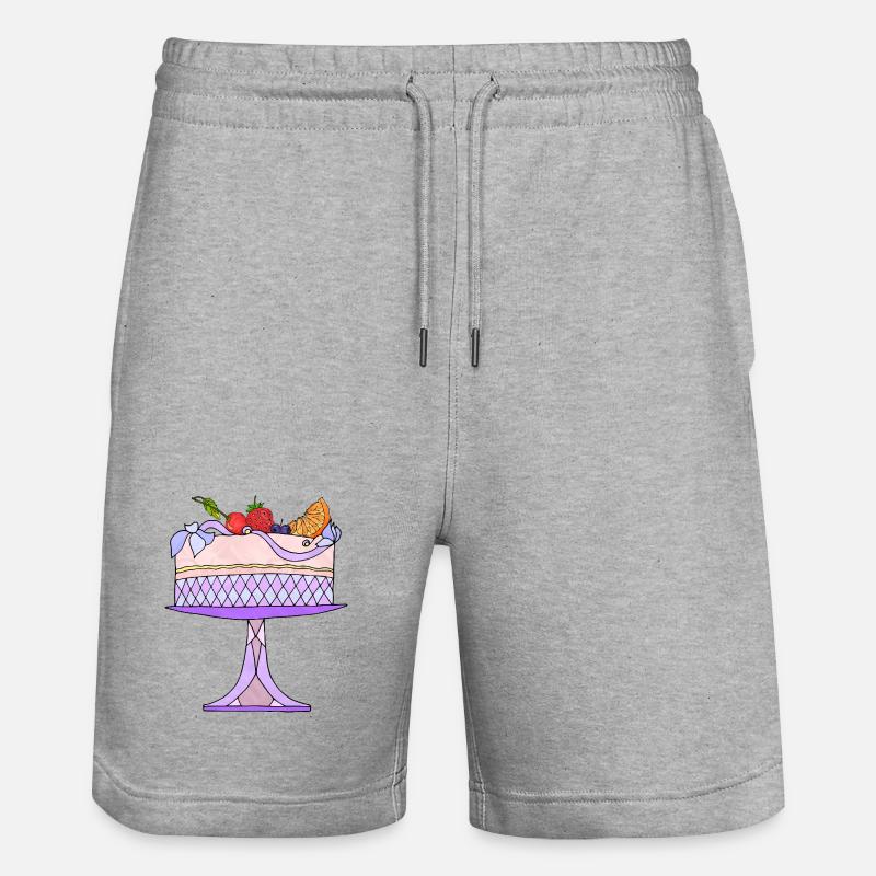 Gâteau - Short de jogging bio TRAINER Stanley/Stella unisexe - gris chiné