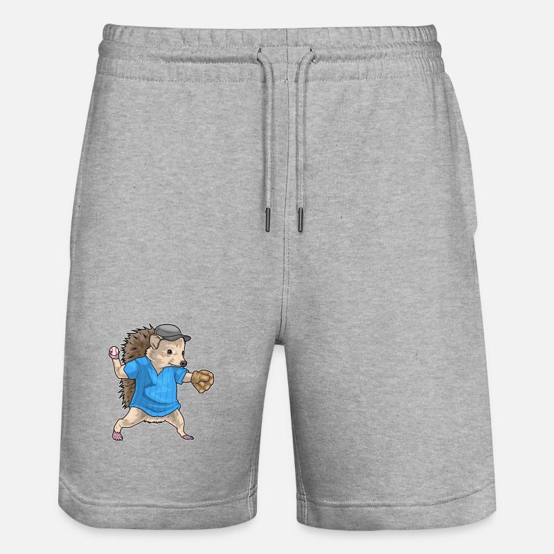 Hérisson Baseball Gant de Baseball - Short de jogging bio TRAINER Stanley/Stella unisexe - gris chiné