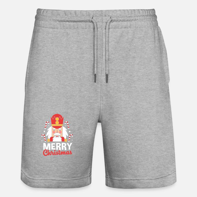Casse-noisette de Noël - Short de jogging bio TRAINER Stanley/Stella unisexe - gris chiné