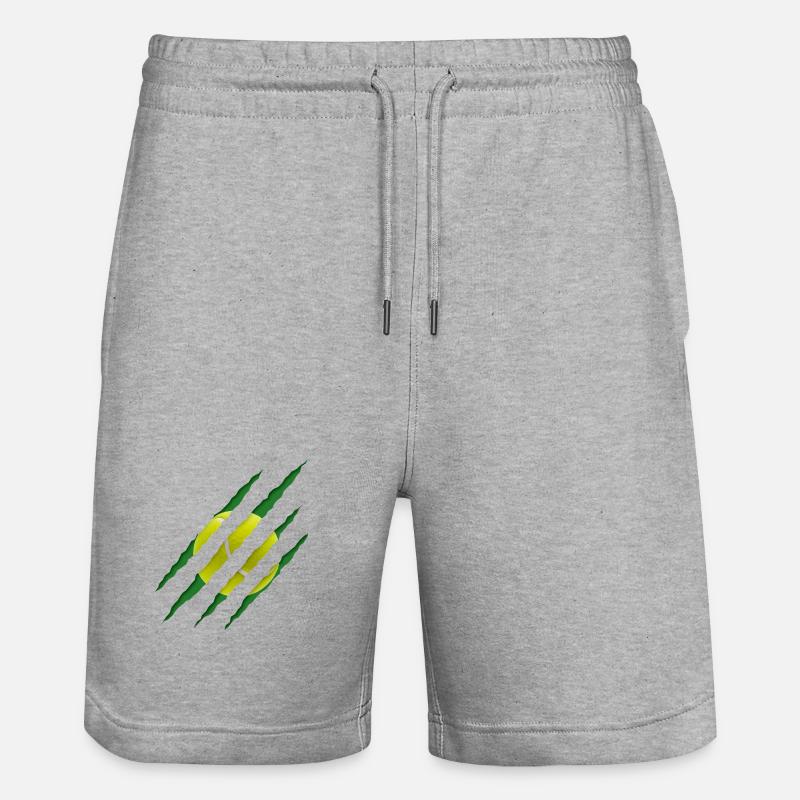 Balle de tennis Scratch Pattern - Short de jogging bio TRAINER Stanley/Stella unisexe - gris chiné