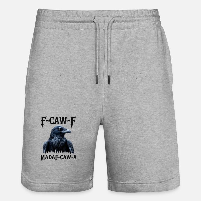 F-Caw Mada-Caw-A Raven Design - Short de jogging bio TRAINER Stanley/Stella unisexe - gris chiné