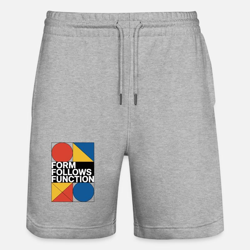 Bauhaus Architecture Architecte - Short de jogging bio TRAINER Stanley/Stella unisexe - gris chiné