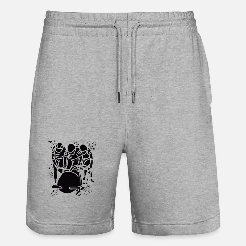 Bobsleigh Bobsleigh Bobsleigh à quatre - Short de jogging bio TRAINER Stanley/Stella unisexe - gris chiné
