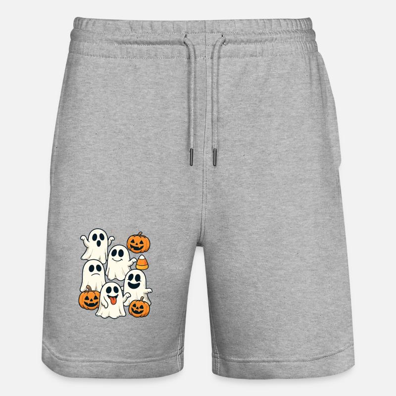 Halloween Ghosts & Ghosts Outfit Ghosts - Short de jogging bio TRAINER Stanley/Stella unisexe - gris chiné