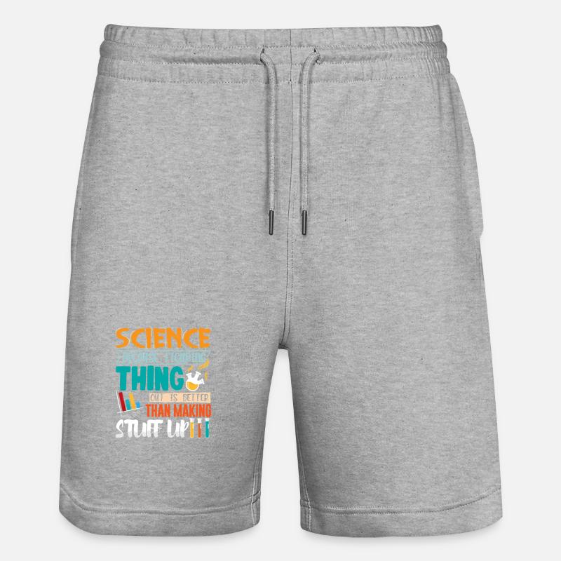 Science Scientifique Chimie - Short de jogging bio TRAINER Stanley/Stella unisexe - gris chiné