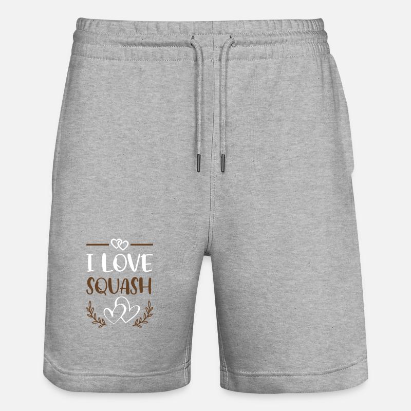 J’adore le squash - Short de jogging bio TRAINER Stanley/Stella unisexe - gris chiné
