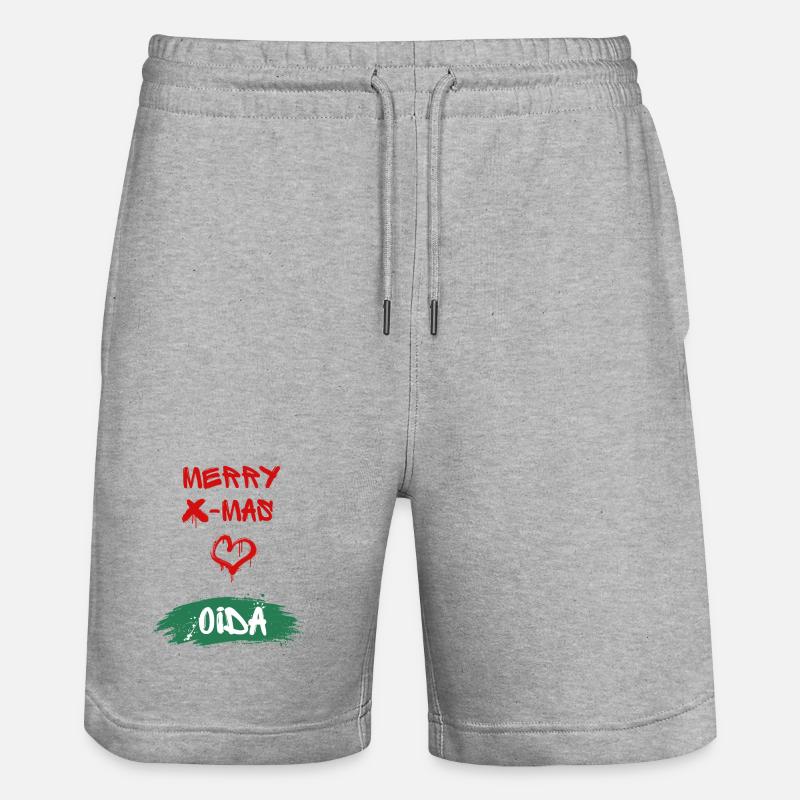 Noël, Oida - Short de jogging bio TRAINER Stanley/Stella unisexe - gris chiné