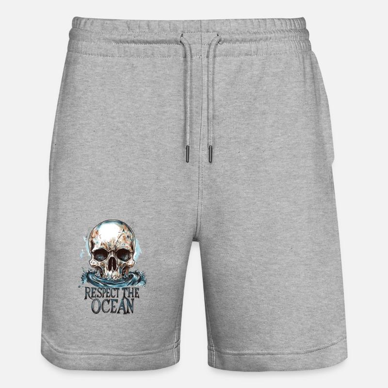 Diver Ocean Respect Dive - Stanley/Stella Unisex Bio Joggingshorts Trainer  - Grau meliert