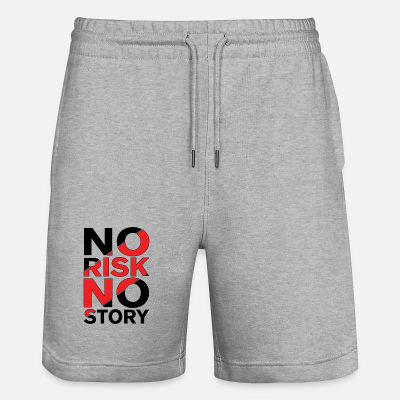 Pas de risque, pas d’histoire - Short de jogging bio TRAINER Stanley/Stella unisexe - gris chiné