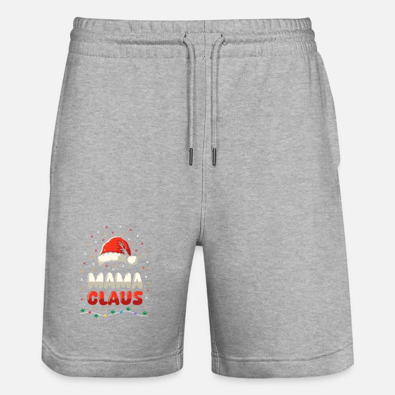Noël Maman Noël - Short de jogging bio TRAINER Stanley/Stella unisexe - gris chiné