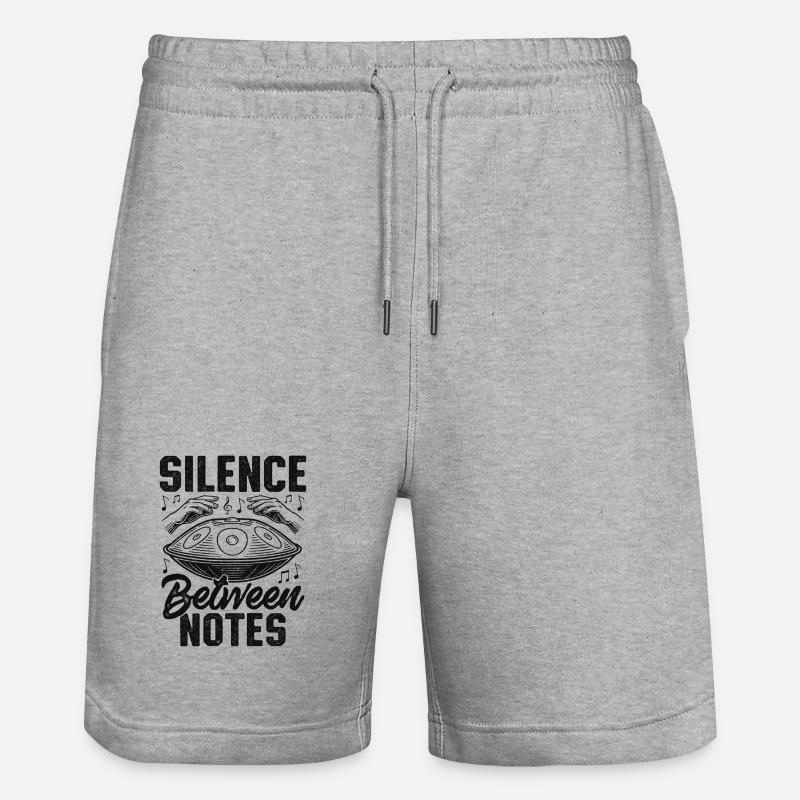 Silence Between Notes - Stanley/Stella Unisex Bio Joggingshorts Trainer  - Grau meliert