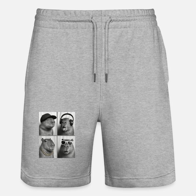 Capybara - Short de jogging bio TRAINER Stanley/Stella unisexe - gris chiné
