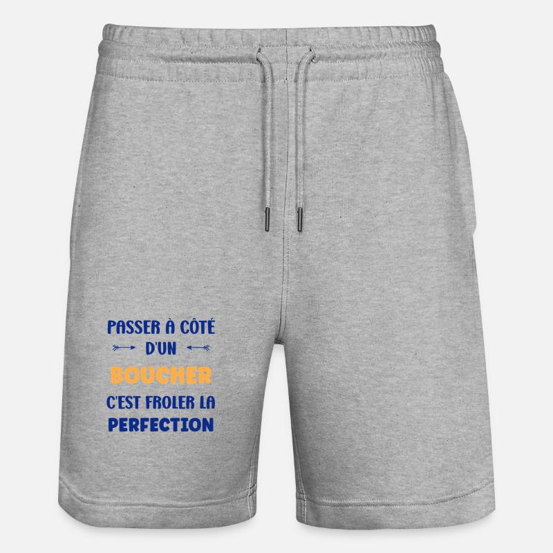 Passer à côté d’un boucher - Short de jogging bio TRAINER Stanley/Stella unisexe - gris chiné