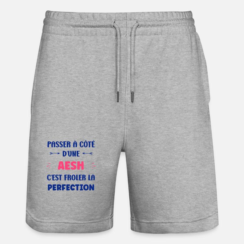 aesh - Short de jogging bio TRAINER Stanley/Stella unisexe - gris chiné