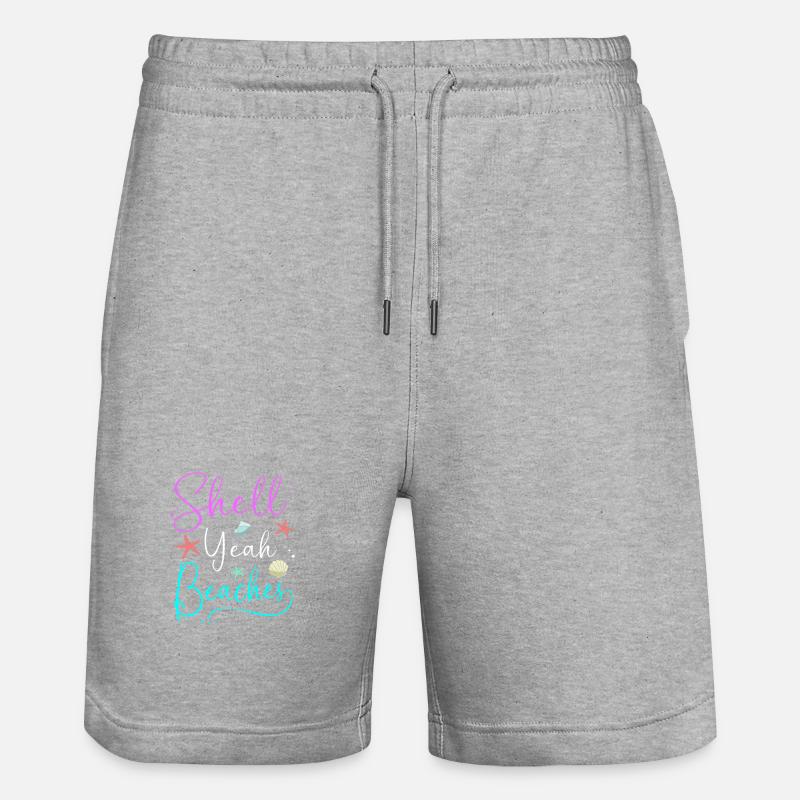 Coque collectrice d’obus - Short de jogging bio TRAINER Stanley/Stella unisexe - gris chiné