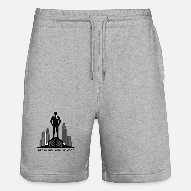 Executive Skyline Ambition Silhouette - Stanley/Stella Unisex Bio Joggingshorts Trainer  - Grau meliert