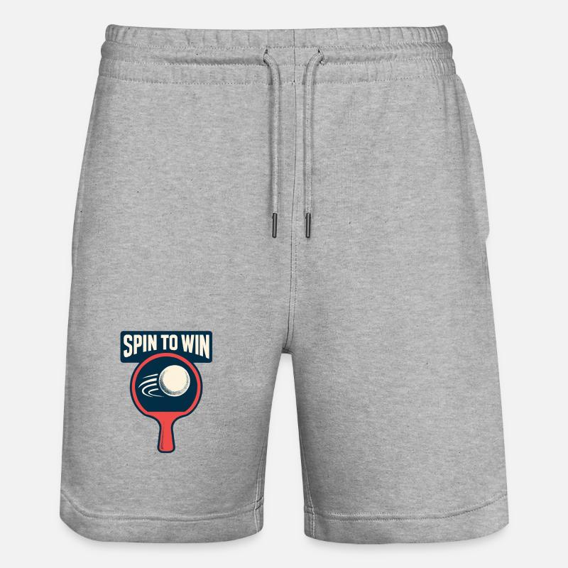 Spin to Win - Ping Pong - Short de jogging bio TRAINER Stanley/Stella unisexe - gris chiné