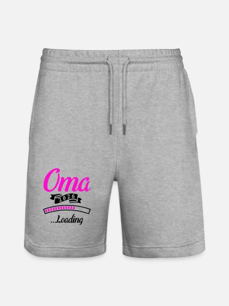 Oma 2026 Loading - Stanley/Stella Unisex Bio Joggingshorts Trainer - Grau meliert