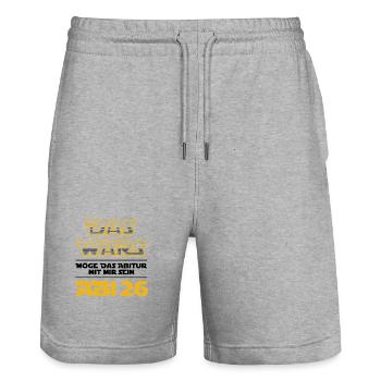 Das Wars | Abi 2026 - Abitur - Geschenk - Stanley/Stella Unisex Bio Joggingshorts Trainer  - Grau meliert - Vorne - Nik (191cm) & Marisol (170cm)