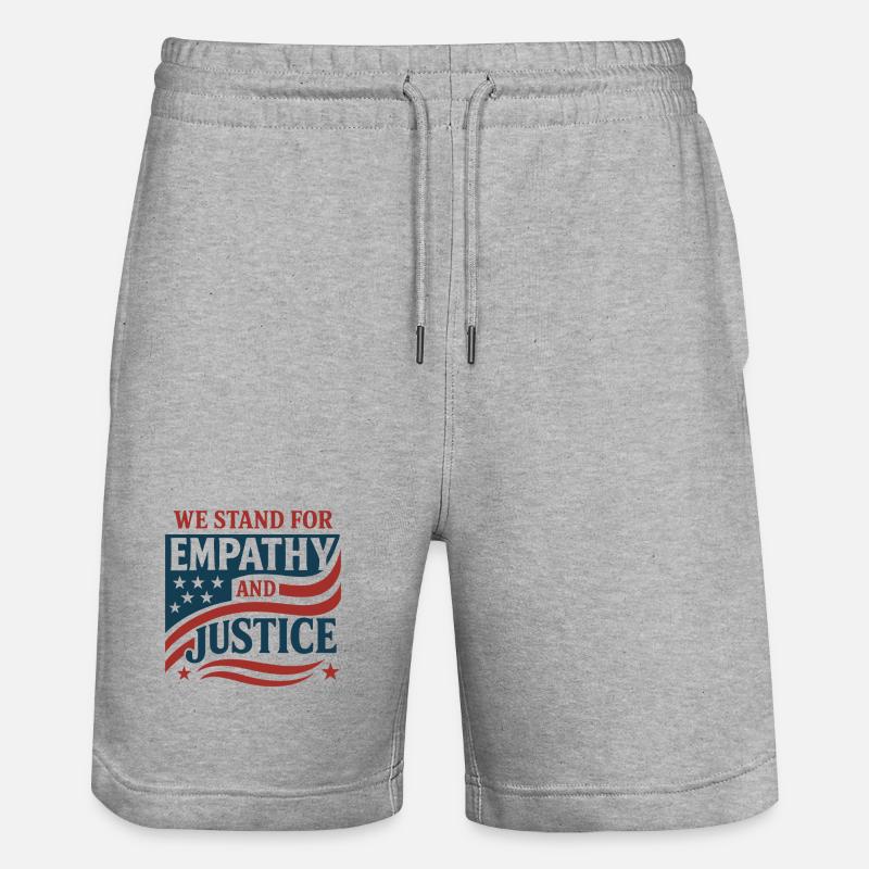 Forensic Nurse Practitioner Empathy & Justice - Stanley/Stella Unisex Bio Joggingshorts Trainer  - Grau meliert