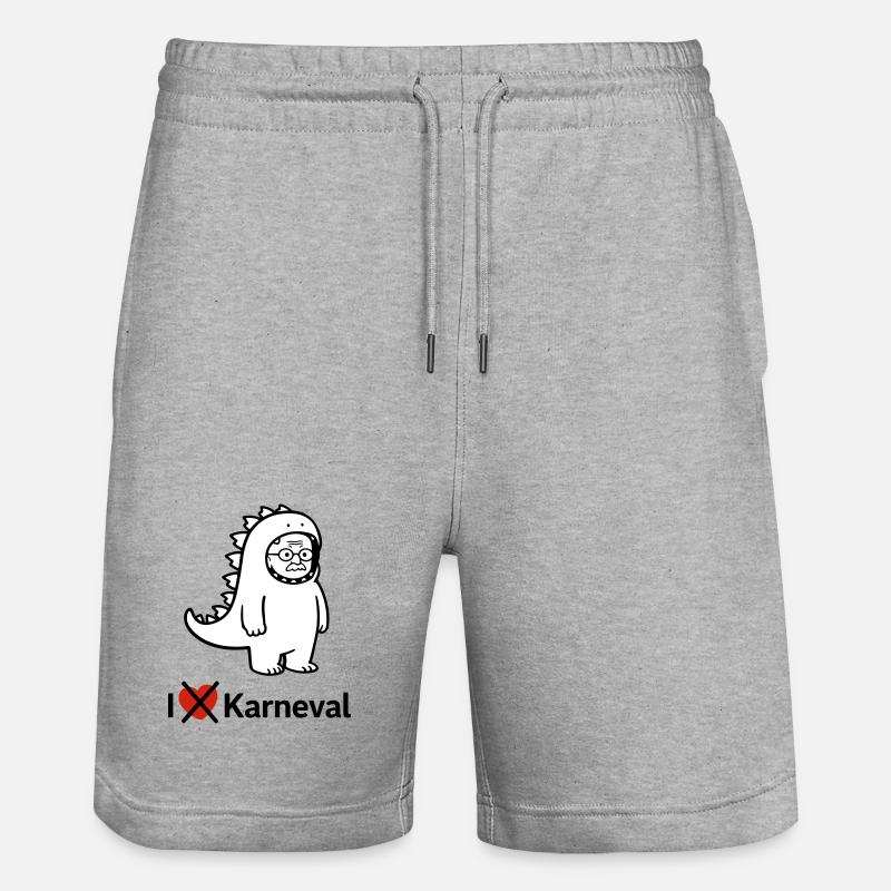 Grognons de carnaval - Short de jogging bio TRAINER Stanley/Stella unisexe - gris chiné