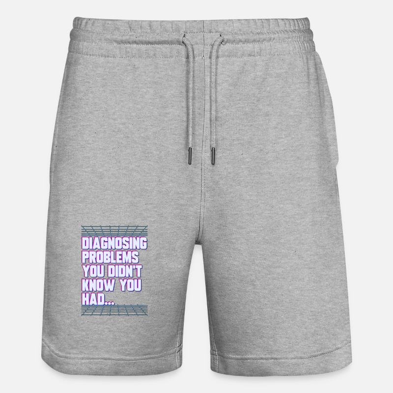 Nurse Practitioner Diagnosing Problems Nursing - Stanley/Stella Unisex Bio Joggingshorts Trainer  - Grau meliert