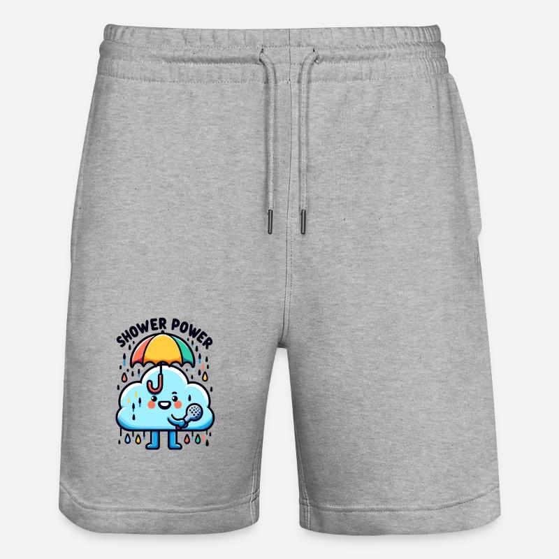 Chanson du Nuage Regenkraft avec micro - Short de jogging bio TRAINER Stanley/Stella unisexe - gris chiné