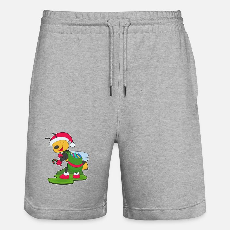 Paquets de Noël Bee - Short de jogging bio TRAINER Stanley/Stella unisexe - gris chiné
