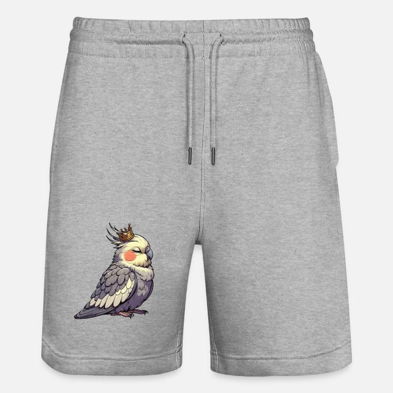 Calopsitte Calopsitte Calopsitte Oiseau calopsitte - Short de jogging bio TRAINER Stanley/Stella unisexe - gris chiné