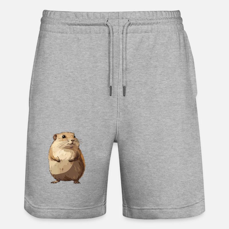 Lemmings Lemming - Short de jogging bio TRAINER Stanley/Stella unisexe - gris chiné