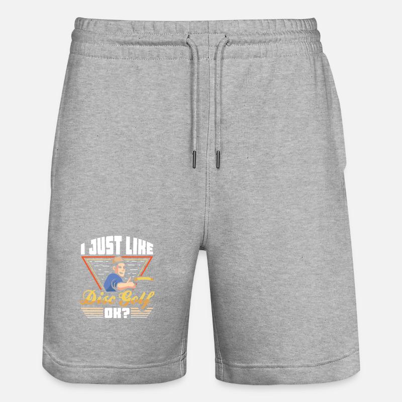 Cadeaux de disc golf Disc Golf - Short de jogging bio TRAINER Stanley/Stella unisexe - gris chiné