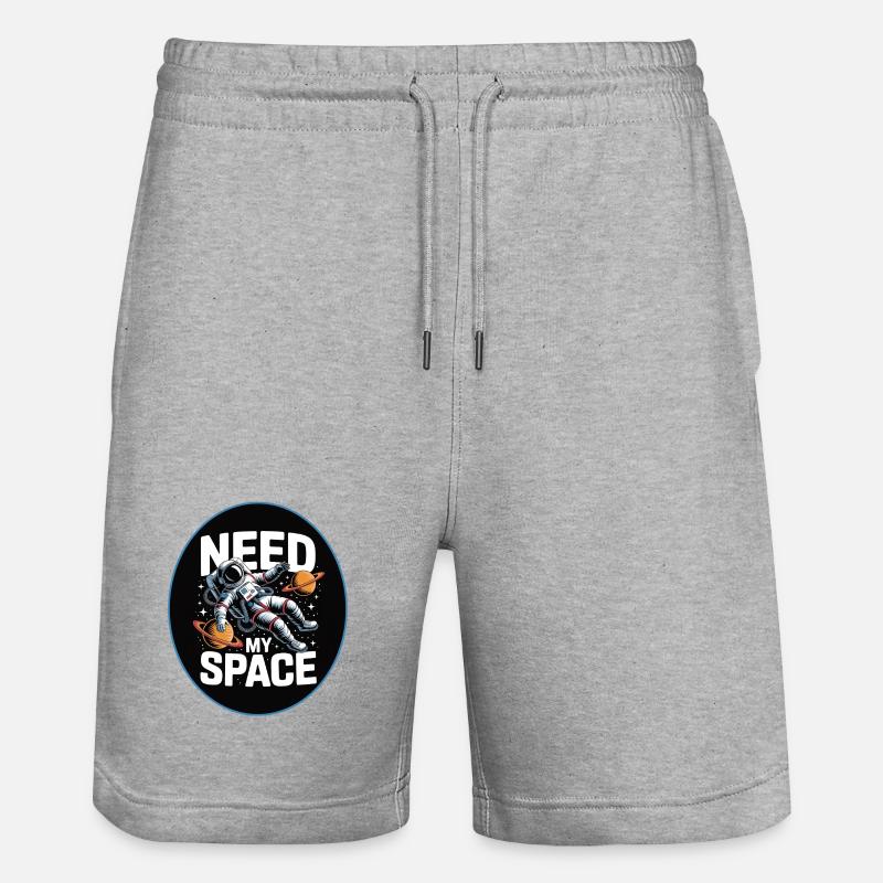 Need My Space : Conception d’astronautes - Short de jogging bio TRAINER Stanley/Stella unisexe - gris chiné