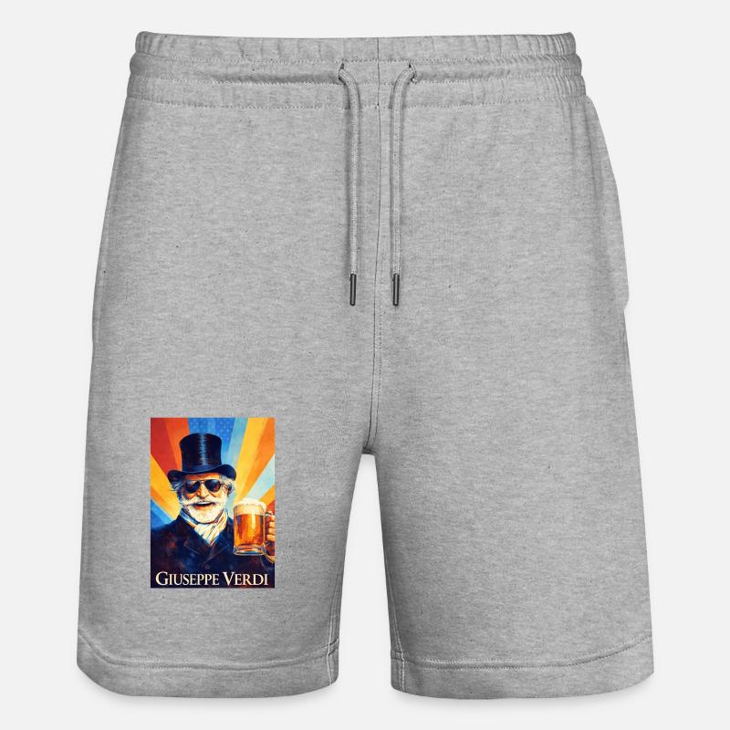 Giuseppe Verdi - Pantaloncini da jogger ecologici unisex Trainer di Stanley/Stella - grigio melange