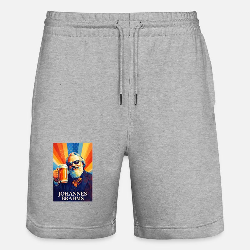 Johannes Brahms - Short de jogging bio TRAINER Stanley/Stella unisexe - gris chiné