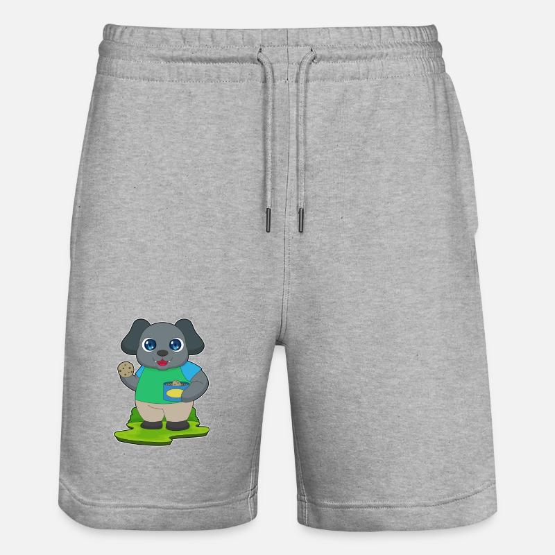 Biscuits pour chiens - Short de jogging bio TRAINER Stanley/Stella unisexe - gris chiné