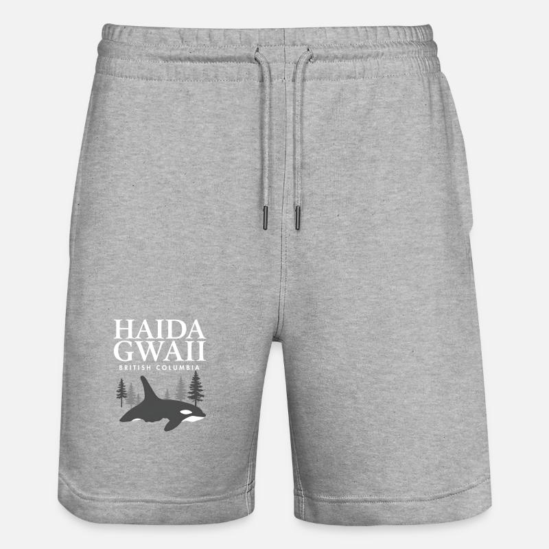 Haida Gwaii Orca - Short de jogging bio TRAINER Stanley/Stella unisexe - gris chiné