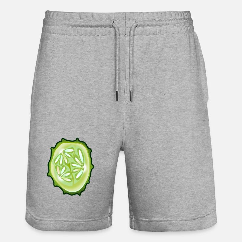 concombre - Short de jogging bio TRAINER Stanley/Stella unisexe - gris chiné