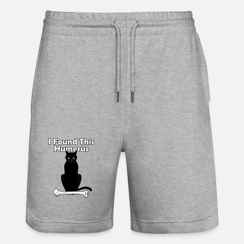 J’ai trouvé ce chat humérus - Short de jogging bio TRAINER Stanley/Stella unisexe - gris chiné