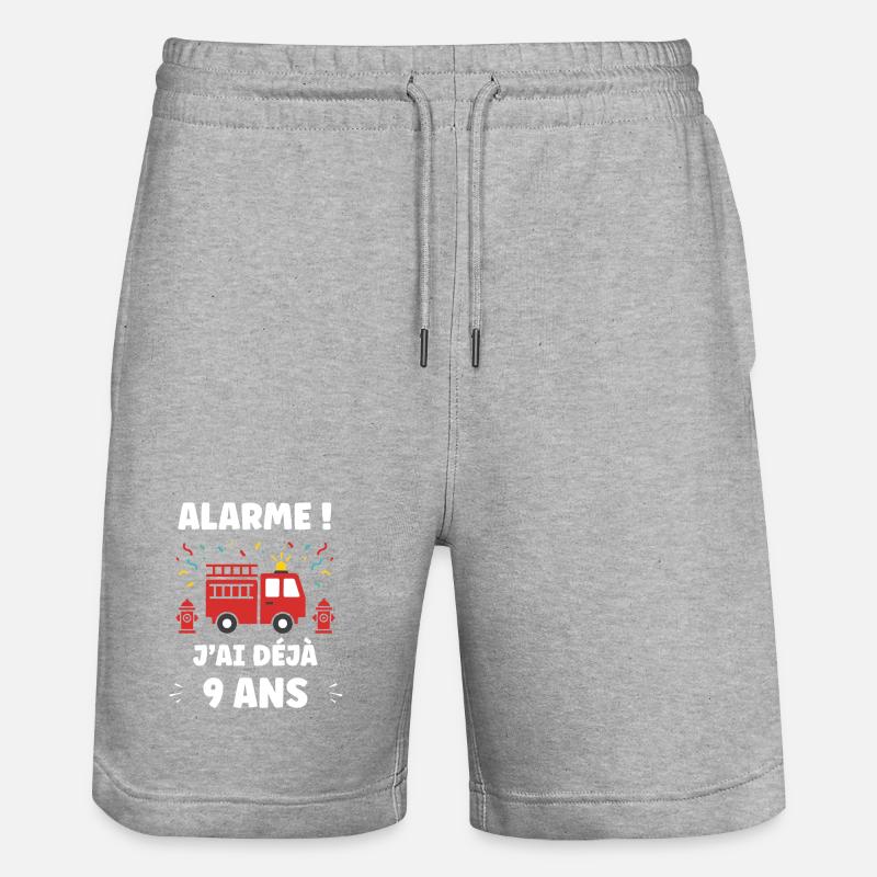 9 ans - Short de jogging bio TRAINER Stanley/Stella unisexe - gris chiné