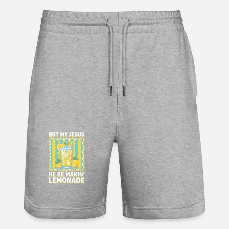 Gesù prepara la limonata – shaker colorato - Pantaloncini da jogger ecologici unisex Trainer di Stanley/Stella - grigio melange